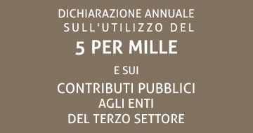 Dichiarazione annuale sull'utilizzo del 5x1000 e sui contributi pubblici